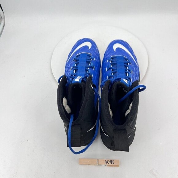 Nike Force Savage Varsity 2 Men Size 15 AQ8155-402 Blue Black Cleats Shoes - Picture 9 of 11